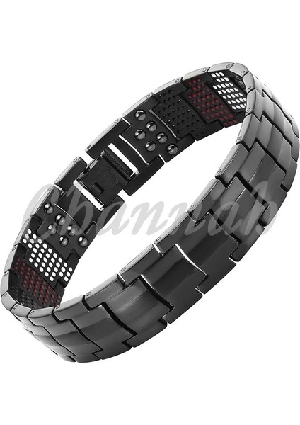 21CM Tarzı MBT015B Escalus Erkek Siyah Saf Titanyum Manyetik Bilezik Benim Için Mıknatıslar Negatif Iyonlar Germanyum Sağlık Bilezikler Takı (Yurt Dışından)