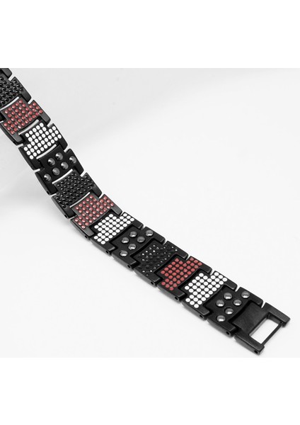 21CM Tarzı MBT015B Escalus Erkek Siyah Saf Titanyum Manyetik Bilezik Benim Için Mıknatıslar Negatif Iyonlar Germanyum Sağlık Bilezikler Takı (Yurt Dışından) indirimleri