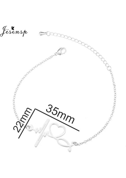 Altın Kolye Jisensp Paslanmaz Çelik Kalp Atışı Kardiyogram Bilezik Stetoskop Kadın Bilezik Bilezik Hemşire Doktor Takı Için Özel Hediyeler (Yurt Dışından) indirimleri