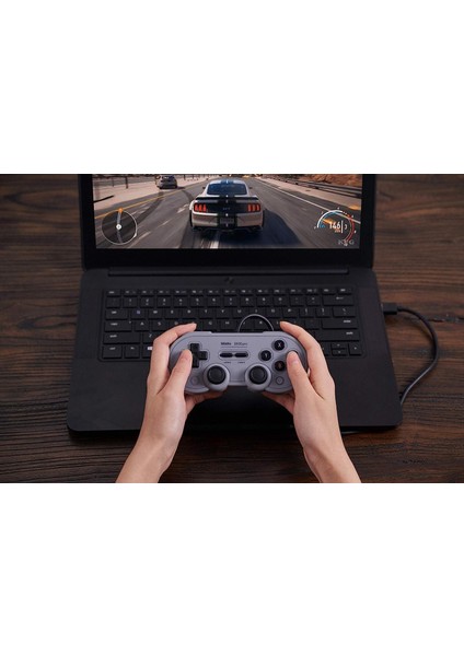 SN30 Pro USB Kablolu Oyun Kolu Gamepad For Switch, Windows & Raspberry Pi (Gri Edition)