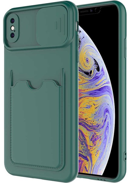 iPhone Xs 5.8 - Uyumlu ​bls Store Kartix Kapak-Koyu Mor