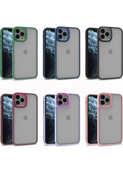 iPhone 11 Pro - Uyumlu Bls Store Flora Kapak-Kırmızı