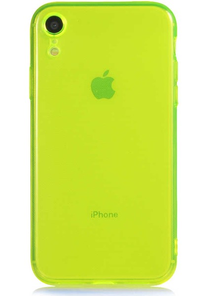 iPhone Xr 6.1 - Uyumlu Bls Store Mun Silikon-Sarı