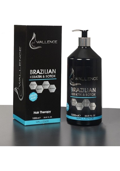 Brazılıan 6 Ay Düz Saçlar Için Kopma ve Yıpranmaları Durduran Keratin & Botox 1000 ml