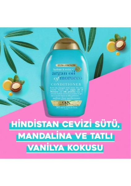 Extra Güçlü Nemlendirici ve Canlandırıcı Argan Oil Of Morocco Sülfatsız Bakım Kremi 385 ml