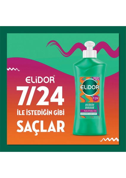 7/24 Şekillendirici Saç Bakım Kremi Belirgin Bukleler Elastin ve Badem Sütü 265 ml X2 Adet modelleri