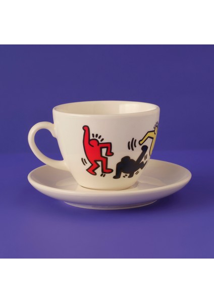 Bella Maison Keith Haring Colored 2'li Çay Fincan Seti (220 Cc)