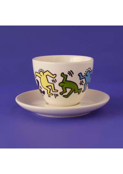 Bella Maison Keith Haring Colored 2'li Çay Fincan Seti (220 Cc)