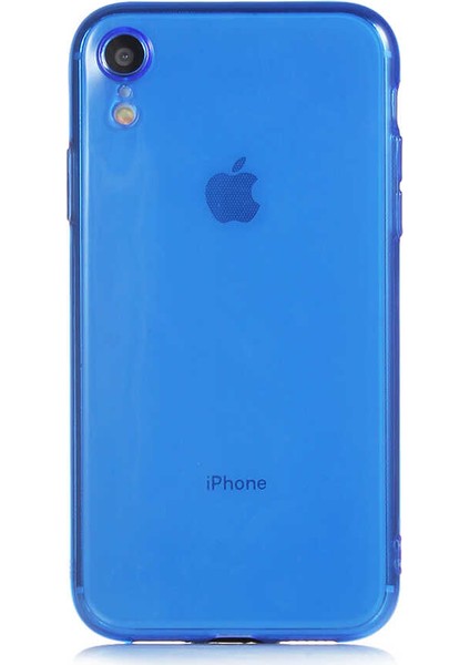 iPhone Xr 6.1 - Uyumlu Cepdesin Mun Silikon-Lacivert