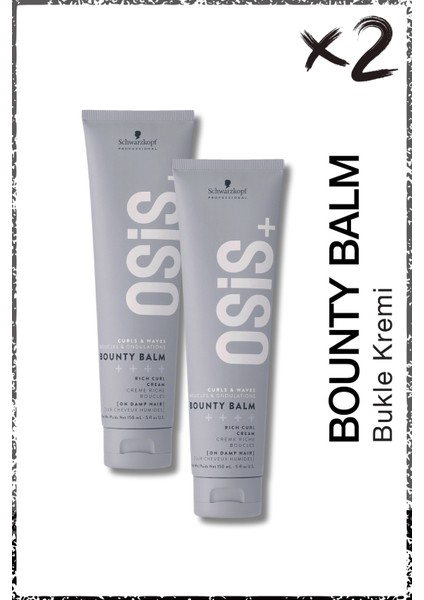 Bounty Balm Bukle Kremi 150ML x 2 Adet | Saçın Doğal Buklelerini Belirginleştirir, Kolay Taram