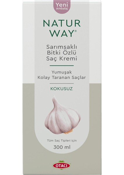 Otacı Otacı Naturway Saç Kremi Sarımsaklı Bitki Özlü 300 ml Saç Kremi