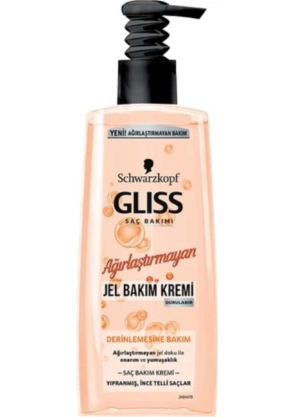 Ağırlaştırmayan Jel Saç Bakım Kremi Derinlemesine Bakım 3838824364100