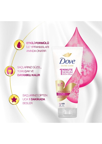 Ultra Care 1 Minute Serum Saç Bakım Kremi Uzun Saç Terapisi 170 ml indirimleri