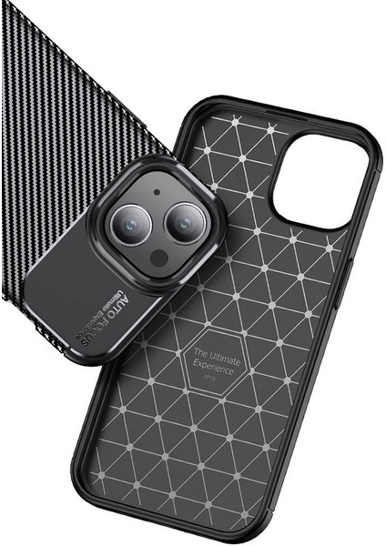 iPhone 15 - Uyumlu Cepdesin Negro Silikon Kapak-Siyah