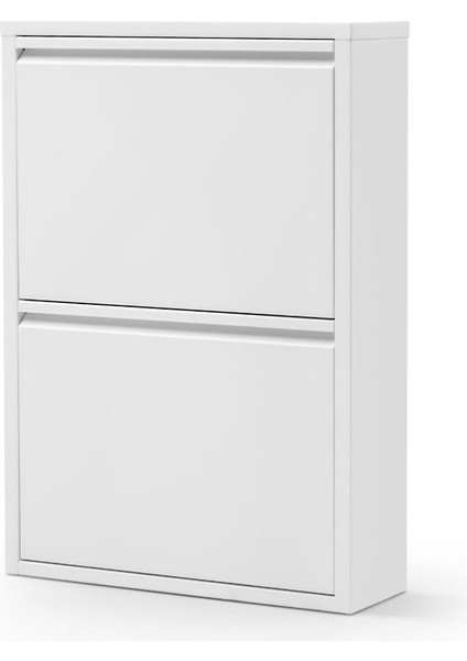 2 Raflı Metal Ayakkabılık | Beyaz | Ayakkabı Rafı | Rehome modelleri