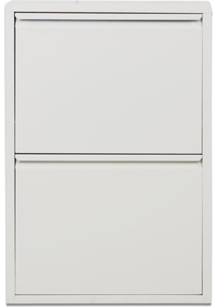 2 Raflı Metal Ayakkabılık | Beyaz | Ayakkabı Rafı | Rehome fırsatları