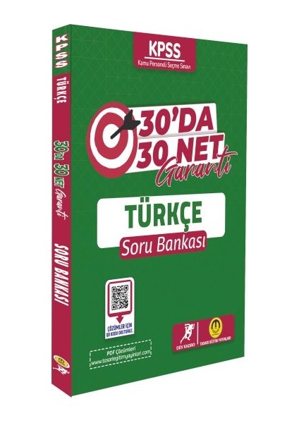KPSS Türkçe 30’da 30 Net Garanti Soru Bankası