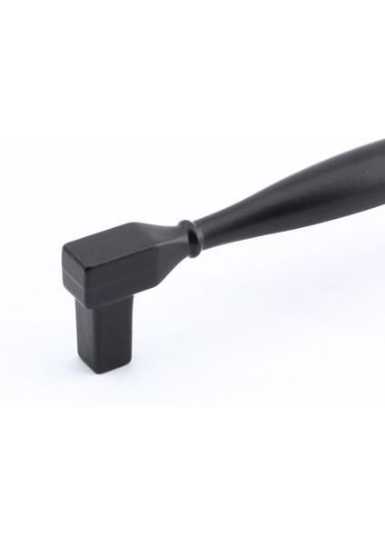 Kare Kulp Mobilya Mutfak Dolabı Çekmece Dolap Kulpları Kapak Kulpu Kulbu Siyah 96 mm Metal