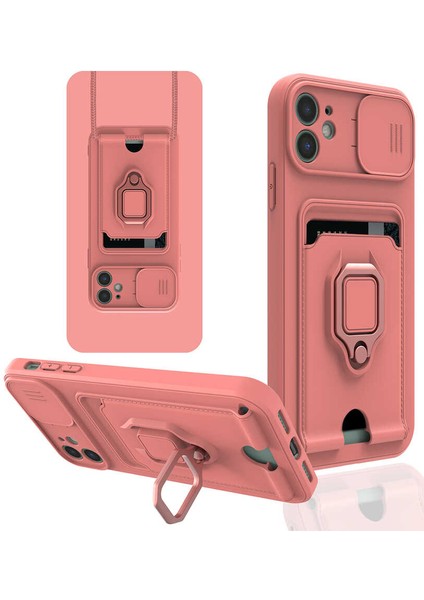 iPhone 11 - Uyumlu ​cepdesin Pelit Kapak-Pembe