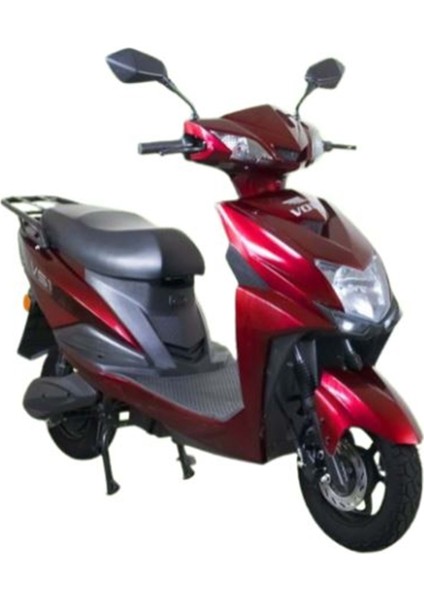 Vs1 Elektrikli Moped 5 Akülü Kırmızı