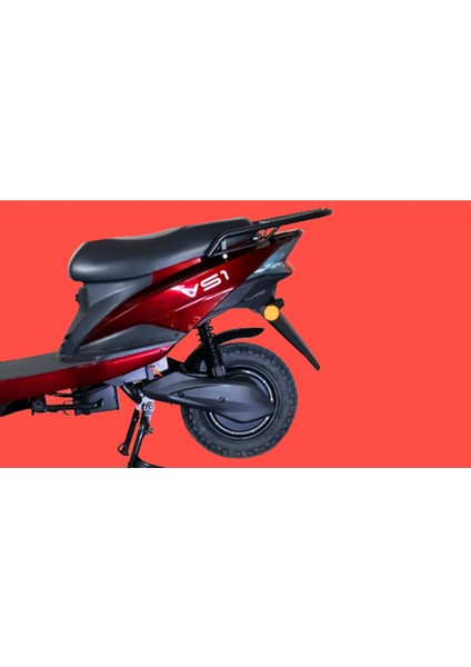 Vs1 Elektrikli Moped 5 Akülü Kırmızı