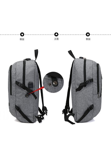 Öğrenci Sırt Çantası USB Şarj Okul Çantası Genç Sırt Çantası Açık Seyahat Erkek ve Kadın Gelgit (Yurt Dışından) fırsatları