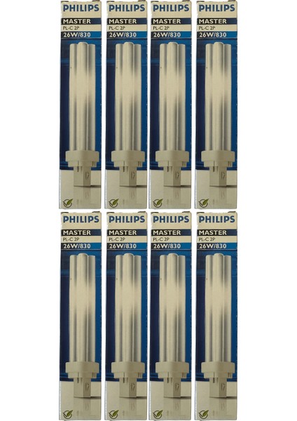 26W 830 3000K (Sarı Işık) 2pinli G24D-3 Duylu Plc Ampul (8 Adet) fiyatları