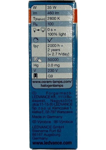 Halopin Pro 35W (40W) 2800K (Sarı Işık) G9 Duylu Halojen Ampul (10 Adet) fırsatları