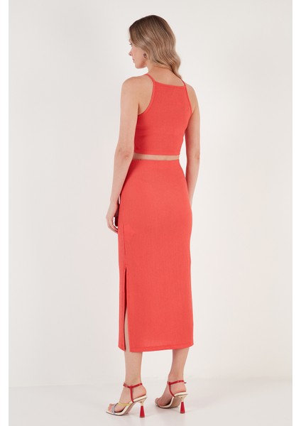Slim Fit Ip Askılı Yırtmaçlı Takım Bayan Takım 5865278 indirimleri