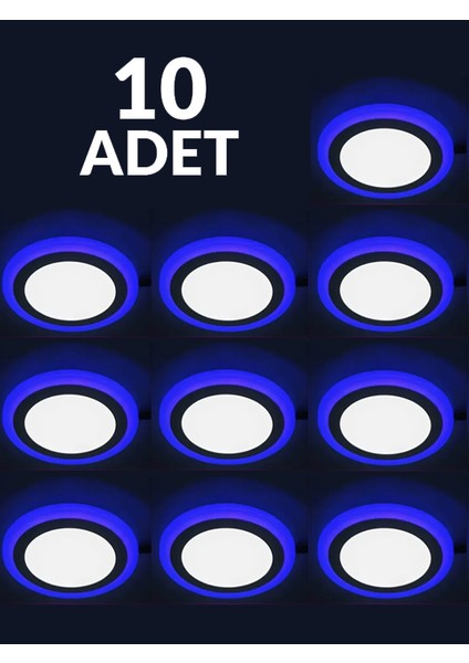 10'lu Paket 3+3 Watt Slım LED Panel