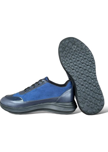 Bağcıklı Kadın Spor Sneaker Ayakkabı LACİVERT indirimleri