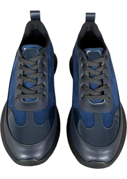 Bağcıklı Kadın Spor Sneaker Ayakkabı LACİVERT modelleri