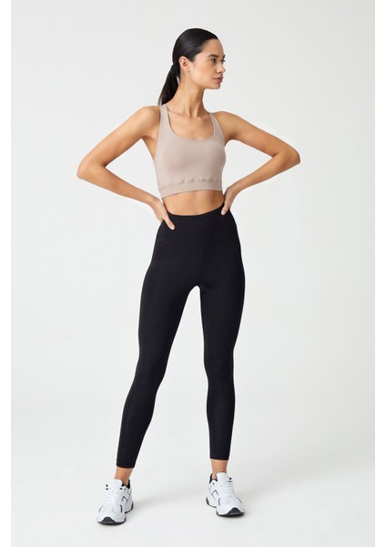 Yüksek Bel Kışlık Içi Polarlı Spor Tayt Fleece fırsatları