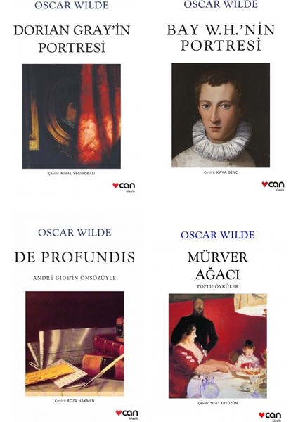 Dorian Gray'in Portresi - Bay W. H.'nin Portresi - De Profundis - Mürver Ağacı 4 Kitap - Oscar Wilde