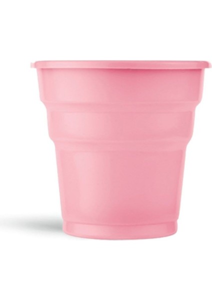 Plastik Meşrubat Bardağı Pembe 180CC-7OZ 25 Li