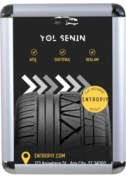 4 ADET - Entropiy 50X70 B2 Alüminyum Rondo Belge Çerçevesi Afiş Reklam Kurum İşyeri fiyatları