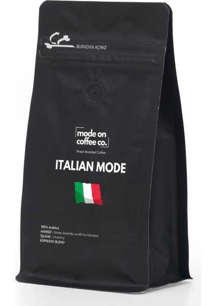 Italian Mode Çekirdek Kahve - Mode On Coffee Co.