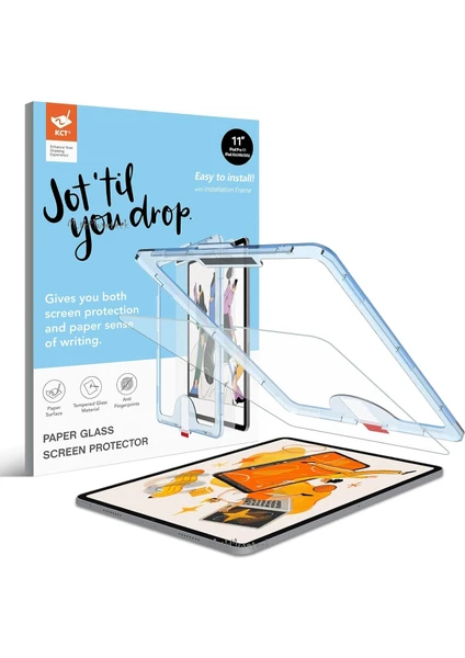 M.tk moveteck Apple Ipad Pro 11 Inç M1 M2 Çip Uyumlu Cam Ekran Koruyucu Otomatik Hizalama Aparatlı Kit Toz Önleyici Easy Body 4. Nesil 5. Nesil