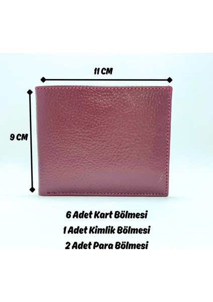 Deri Cüzdan Nirvana Model Bordo