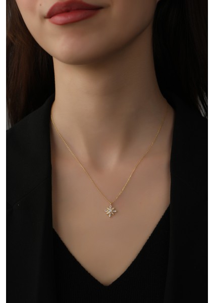 925 Ayar Kadın Umut Çiçeği Gümüş Kolye