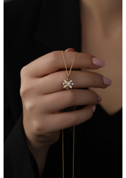 925 Ayar Kadın Umut Çiçeği Gümüş Kolye fırsatları