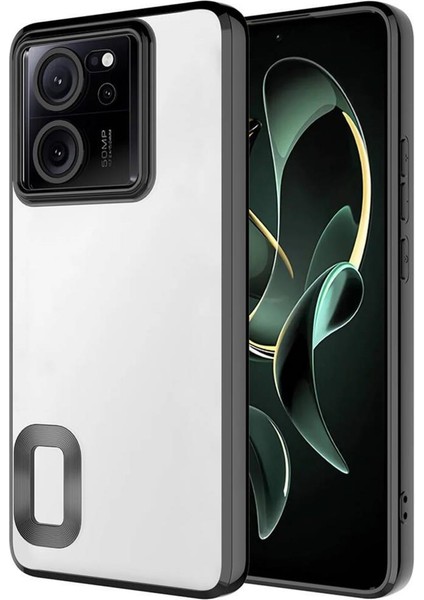 Xiaomi 13T Pro Kılıf Köşeleri Renkli Şeffaf Kamera Korumalı Silikon Luxury Kapak