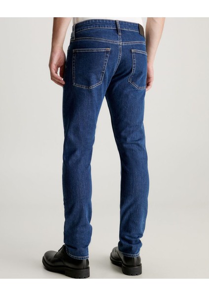 Calvin Klein Erkek Denim Kumaş  Normal Bel Düz Model Lacivert Jeans K10K112374-1BJ