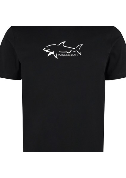 Erkek Marka Logo Detaylı Regular Fit Kısa Kollu Siyah T-Shirt 23411198-011 fiyatları