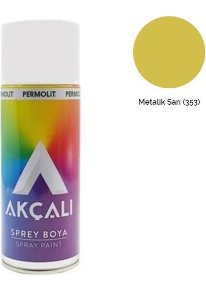 Sprey Boya 353 Metalik Sarı 400 Ml.