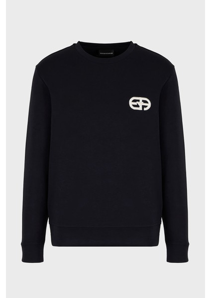 Erkek Marka Logolu Uzun Kollu Rahat Lacivert Sweatshirt 8N1ML7 1JHSZ-0920 modelleri