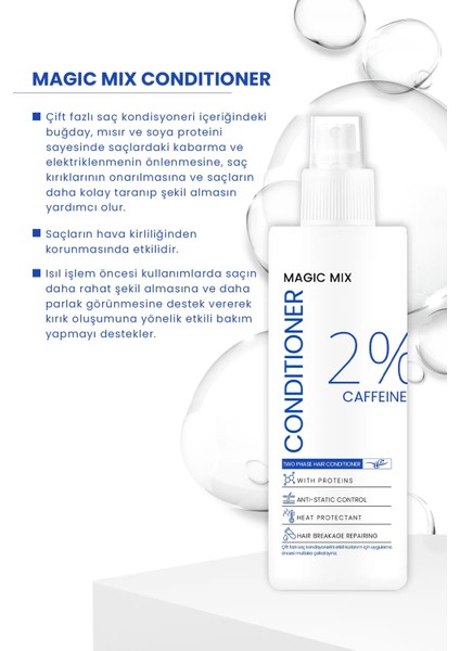 Magic Mix Kırılma Önleyici + Elektriklenme Karşıtı 2 Fazlı Saç Kondisyoneri 150 ml