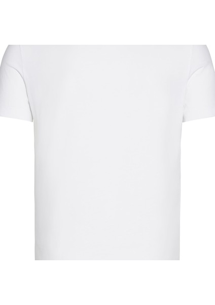 Erkek Logolu Regular Fit Kısa Kollu Yuvarlak Yaka Beyaz T-Shirt J30J314544-YAF