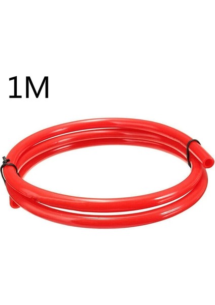 1 Metre Kırmızı Motosiklet Yakıt Hattı Benzinli Yağ Dağıtım Borusu Hortumu Yüksek Sıcaklığa Dayanıklı Kauçuk Yumuşak Tüp Kimliği 5mm Od 8mm (Yurt Dışından)