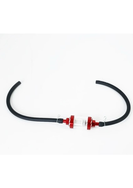 Kırmızı Stil Renkli 8mm Motosiklet Iç Yakıt Filtresi Benzin Filtreleri + Benzin Yakıt Hattı Hortumu + Klipsler Moto Scooter Dirt Bike (Yurt Dışından)